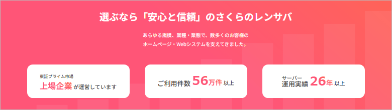 さくらのレンタルサーバーの紹介