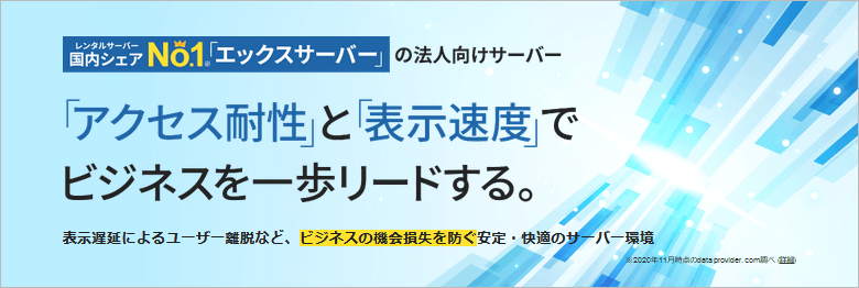 エックスサーバービジネスの紹介